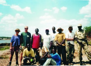 The 2001 field crew in Tsavo, Kenya